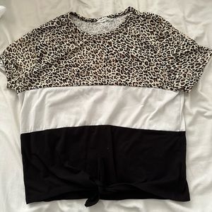 shein cheetah top